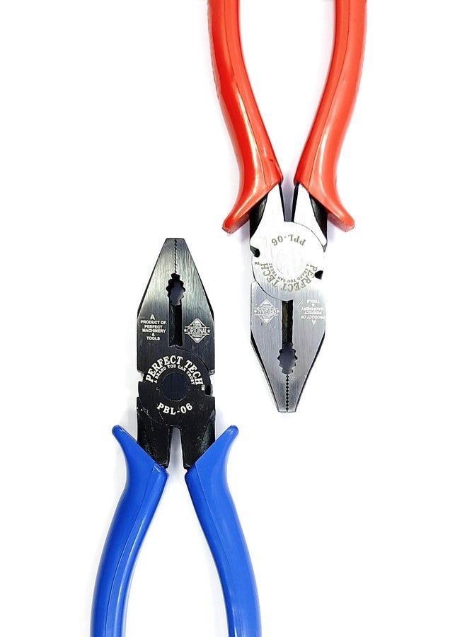 PERFECT TECH كماشة بيرفكت تك متعددة الاستخدامات PPL-06 و PBL-06، مقاس 6 بوصات / 150 مم | كماشة معزولة بمقبض PVC | لحمل الأشياء، والإمساك بالأسلاك وقطعها | كماشة للاستخدام الاحترافي والمنزلي - Image 4